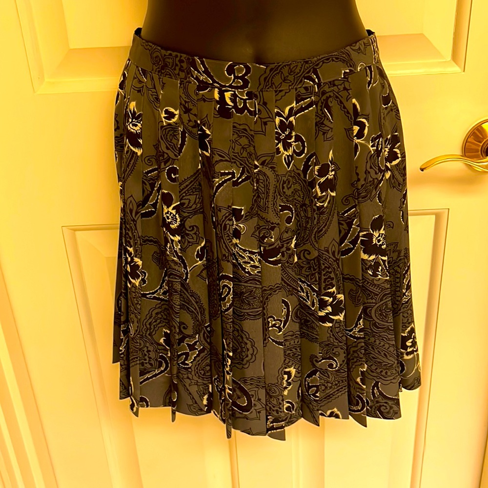 Express pleated mini skirt